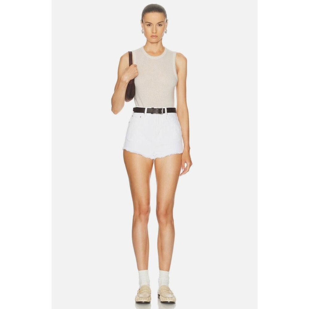 GRLFRND Kyla Hot Shorts in Amarillo Fray 23 Womens Denim Jeans